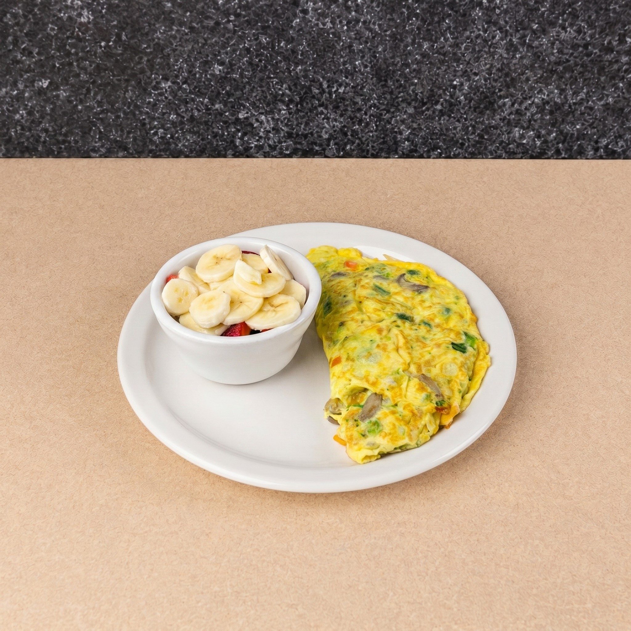 Veggie Traditional Omelette.