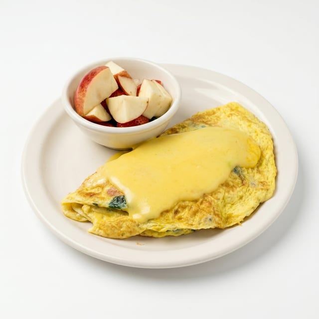 Katies Fire Florentine Premium Omelette.