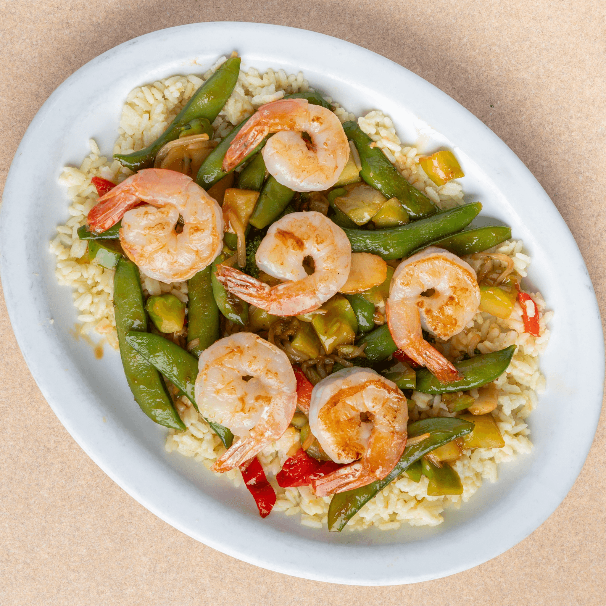 Stir-Fry (Chicken or Shrimp) Dinner.