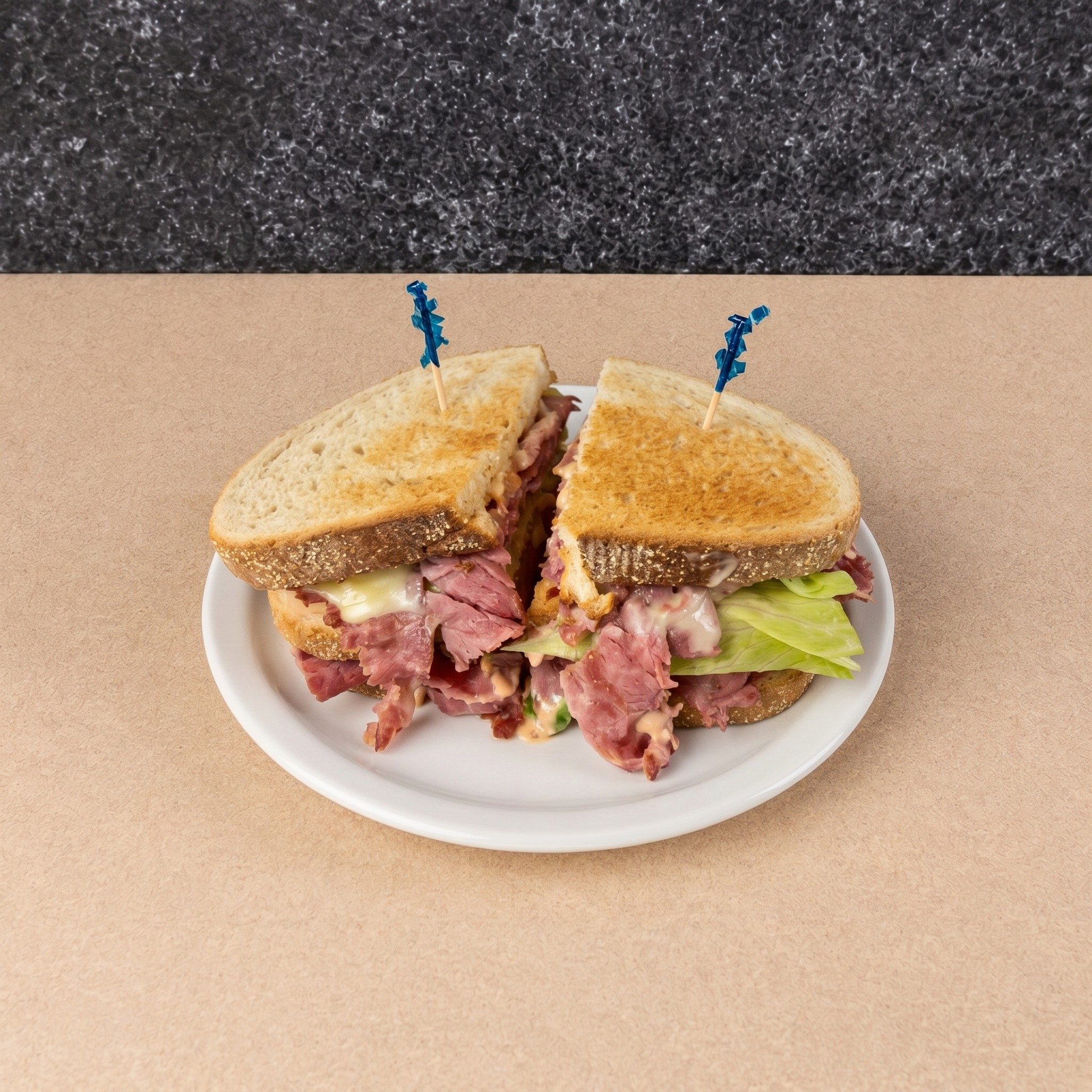 Robbie's Reuben Deli Sandwich.