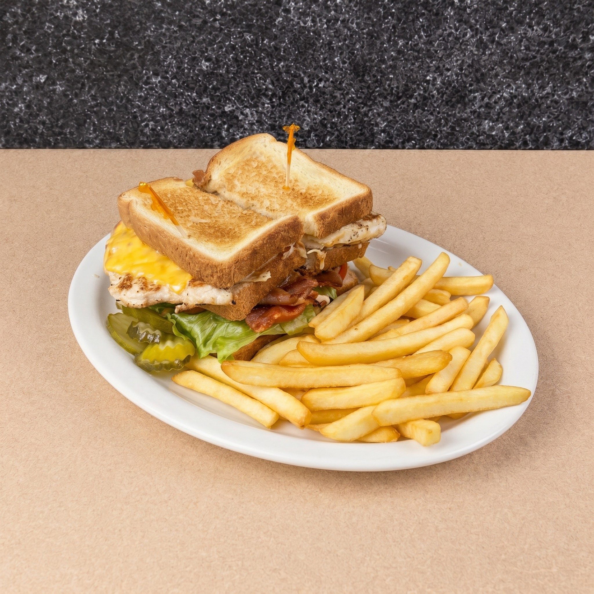 Triple Decker Chicken Club.