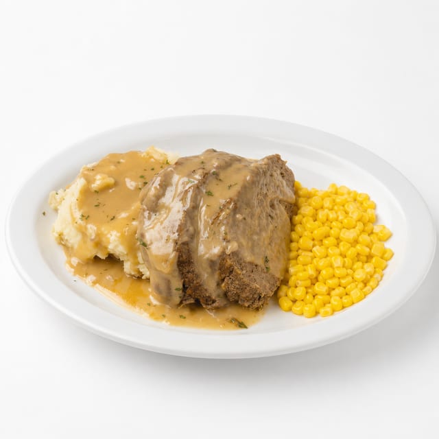 Baked Meatloaf Dinner.