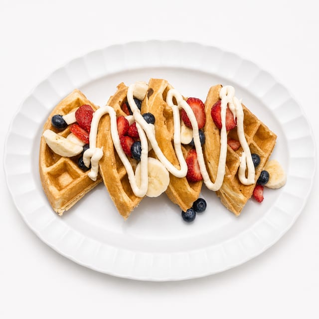 Tootie Fruity Waffles.