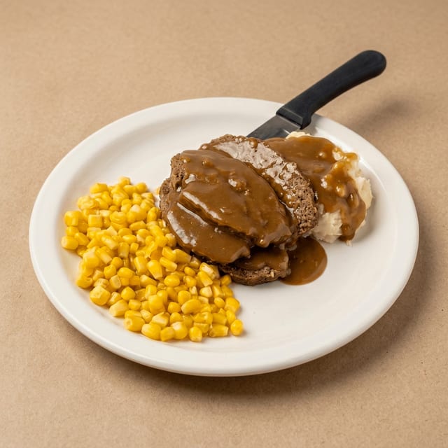 Baked Meatloaf Dinner.