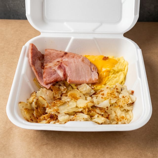 Eggs, Ham, Bacon or Sausage.