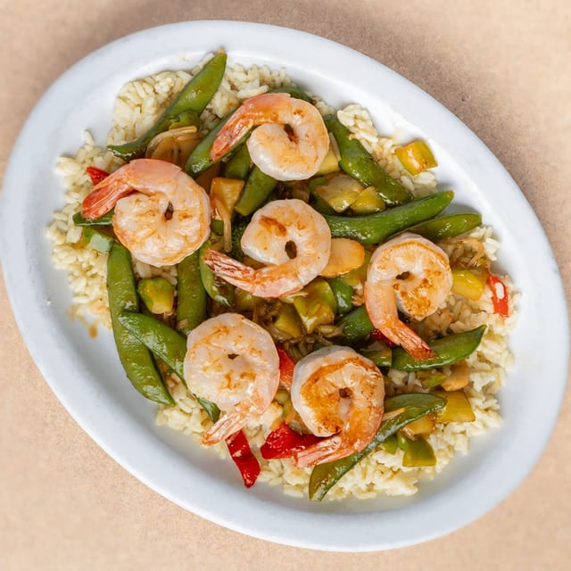 Stir-Fry (Chicken or Shrimp) Dinner.