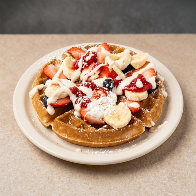 Tootie Fruity Waffles.